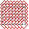 TE-Office 100 Stück GHS Gefahrstoff Gefahrstoffsymbole Etiketten Aufkleber Gefahrstoffkennzeichnung Ätzende Stoffe GHS 05 25x25 mm Schild Mehrfarbig