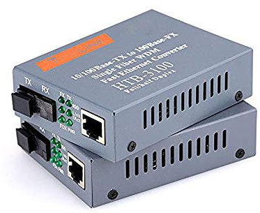 Fiber Media Converter SC Faser Konverter RJ45 25 KM 10 / 100M (1 Paar)