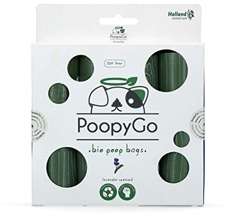 PoopyGo - 120 umweltfreundliche Kotbeutel mit Lavendelduft - 1 Stück