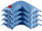 Paradies Pool Wassersack Eckausführung 4er Set 60 x 60 cm Beschwerungssack für Abdeckplane Winter