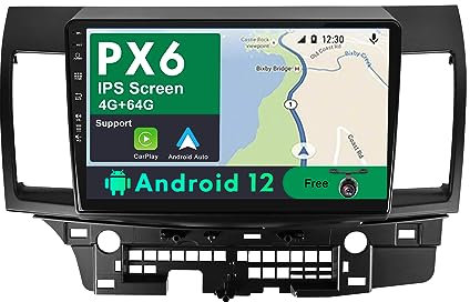 JOYX Android 10 Autoradio Mit IPS 2.5D Passt für Mitsubishi Lancer (2010-2016) - Kamera KOSTENLOS - [4G+64G] - 10.1 Zoll 2 Din - Unterstützen DAB Lenkradsteuerung 4G WiFi BT4.0 Carplay Mirrorlink