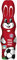 FC Bayern München Osterhase Schoko- Osterhase ca. 20 cm/ 90g