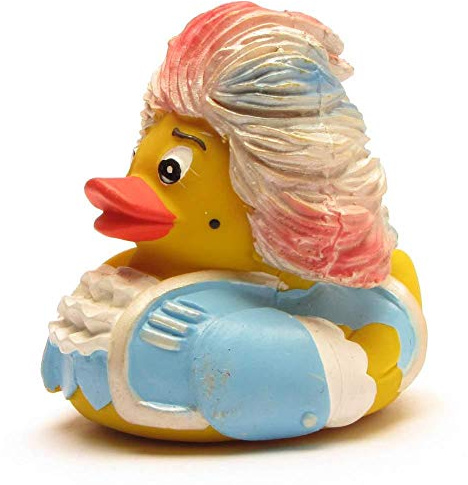 Duckshop Rock me Amadeus Badeente - hellblau I Quietscheente I L: 9 cm