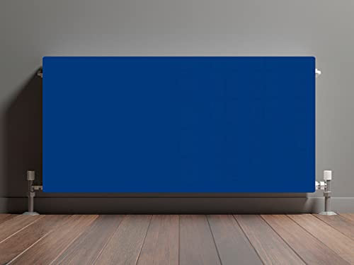 Dark Blue Coloured Glass Radiator Cover Panels - Made from Toughened Heat Resistant Glass
