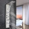 Columna de Ducha Panel de Ducha de Hidromasaje con Pantalla LCD Sistema de Ducha Multifuncional de Baño de Acero Inoxidable Cepillado