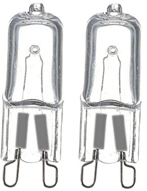 2 Pezzi Lampadine G9,Lampada Alogena G9 Dimmerabile, Bianco Caldo 2800K, 42W 630 Lumen