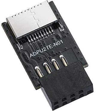 MZHOU USB 2.0 9PIN Front Panel Socket to Type-E C Front A-Key Plug Extension Adapter for Motherboard - Applies to All Systems that Support USB2.0
