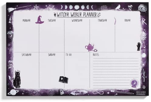 Spirit Nest Planner Fall Décor Big Weekly Planner Notepad Agenda Office desk Room Décor Witchy Mother's Day Gifts For Women Undated 2023 By