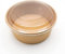 Osviplastic Coupe salée à usage unique, saladier Take Away, bol salade en carton kraft, rond, biodégradable, Finger Food, monouse, monoportion, 15 x 8 cm, 1000 ml avec couvercle