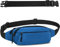 IHIGOGOFA Bauchtasche Gürteltasche Hüfttasche mit Einem 30 cm Verlängerten Gürtel Unisex Modern Umhängetaschen Handytasche für Outdoor Reise Wandern Hundetraining Damen und Herren (Blau)