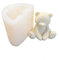 Stampo a forma di candela in silicone, con orso 3D, per candele fai da te, per la produzione di cioccolato, caramelle, decorazioni per torte (A style)