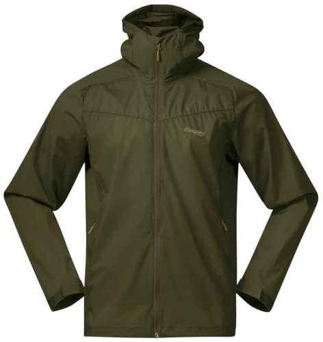 Bergans Herren Microlight Jacke, dark olive green, M