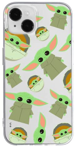 ERT GROUP Handyhülle für Apple iPhone 14 Original und offiziell Lizenziertes Star Wars Muster Baby Yoda 006 optimal an die Form des Handy angepasst, teilweise transparent