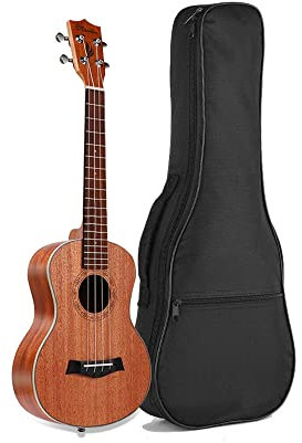Ukulelenkoffer, wasserdicht, langlebig, gepolsterte Tasche mit verstellbaren Gurten für Sopran, 53,3 cm