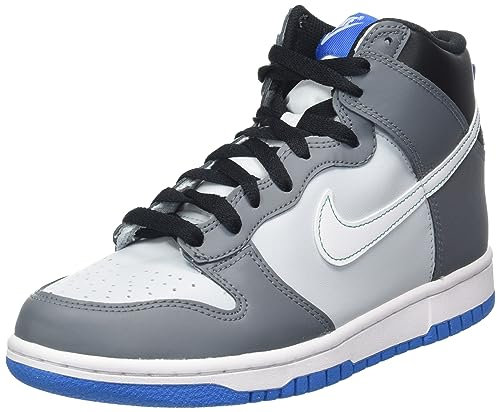 Nike Dunk High, Scarpe da Ginnastica Donna, Bianco Grigio Dark Grey, 36 EU