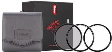 Kase Magnetisches 82 mm Video-Kit CPL/Vari ND Combo Filter 1,5–5 Stopp ND3 auf ND32 + optisches Glas mit weißem Nebel
