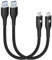 CONMDEX USB C Cable Short 50cm/0.5M 2Pack [10Gbps Data] USB3.1 Gen2 Type C Android Auto Cable QC3.0 3.1A USB A to C Fast Charger for Samsung Note20 Galaxy S 24/S23/S22 Z Flip4 TabS9 Pixel 9/9pro Black