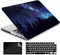 AMCJJ Kompatibel mit MacBook Air 13 Zoll Hülle 2017-2010 A1466/A1369,Schutzhülle Cover & EU Tastaturschutz & Displayschutz,Wald Nachthimmel 1
