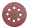 Secwell 20 Piezas Discos de Lija 180mm 8 Agujeros Redondos Papel Abrasivo Grano 40
