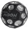 Waboba Dark Side of Moon – Springender Gummiball – Patentiertes Original-Design Ballkrater Erzeugen beim Aufprall EIN knallendes Geräusch – Leicht Greifbar – Flummies für Kinder - Silber - 65mm