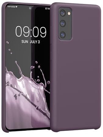 kwmobile Hülle kompatibel mit Samsung Galaxy S20 FE Hülle - Silikon Handy Case - Handyhülle weiche Oberfläche - kabelloses Laden - Helle Iris