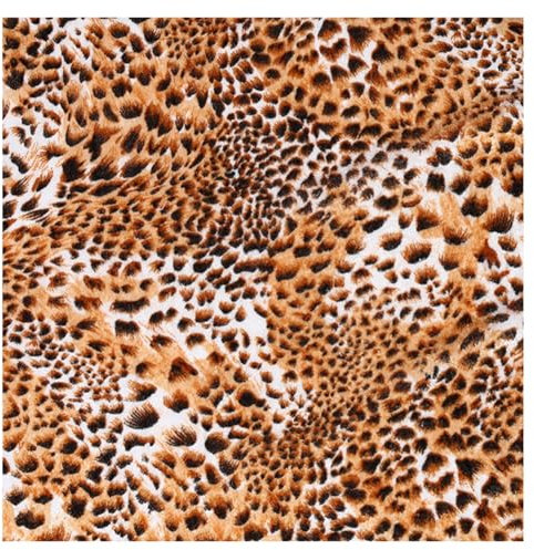 Wisafory Leopardenmuster Stoff 100x150cm Samt Patchwork Polsterstoff Wilder Dschungel Tiere Muster Dekostoff zum Quilten Satinstoff Nähenstoff Meterware für DIY Basteln Nähen Deko 1#