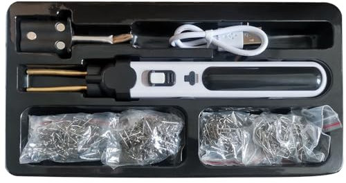 Macchina portatile di saldatura di plastica, Kit di riparazione di crepe del pannello, taglio termico, cucitrice a caldo, set di strumenti di riparazione di fori in plastica con luce a LED