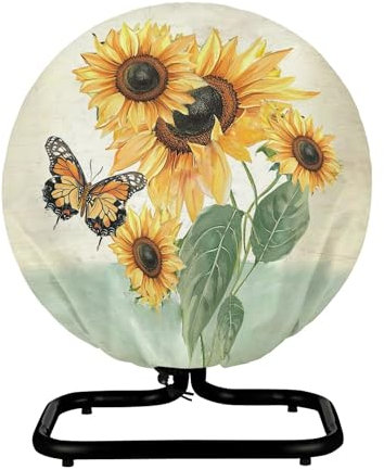 Upetstory Sunflower Fan Cover Industrial Fan Covers for 18 20 High Velocity Floor Fan Covers Waterproof Dustproof Heavy Duty Dustproof Fan Cover Household Fan Cover Sleeve