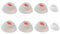 4 pares de almohadillas para auriculares JBL Tune Flex, fundas de silicona para auriculares Tune Flex, accesorios para auriculares Bluetooth (blanco)