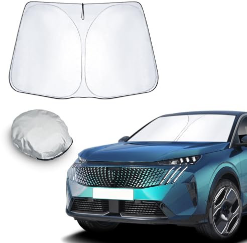 CDEFG Compatible con Peugeot 3008 5008 2016-2023 Parasol Parabrisas Delantero Auto Accesorios