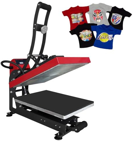 EurHomePlus T-Shirtpresse Transferpresse Hitzepressemaschine, 2000W Textildruck Heißpresse Hitzepresse DIY, für T-Shirts, Mauspads, Puzzles, Keramikfliesen (40x50cm)
