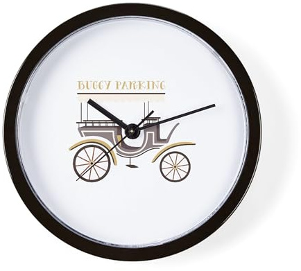 CafePress Buggy Parking 10 Wall Clock for Livingroom, Kitchen, or Office
