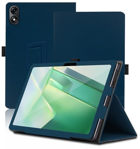 Étui pour Blackview Tab 9 WiFi 11 Pouces, Blackview Tab 9 WiFi Coque Tablette, Housse de Protection avec Support Pliable, Porte-Crayon et Dragonne, Protection Totale. (Bleu)