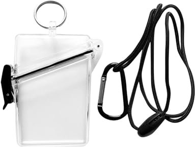 LOVIVER Étui étanche pour porte d'identité, étui étanche, porte-carte d'identité, casier, boîte sèche, étui de sport, vertical pour clés, bateau, pêche