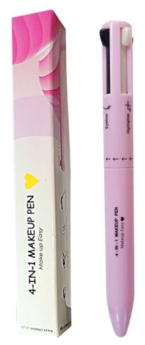 4 in 1 Make up Stift multifunktionaler Make up Stift für Eyeliner Lippenkonturenstift Augenbrauenstift und Highlighter einfach aufzutragen und kompaktes Zubehör Stil 3
