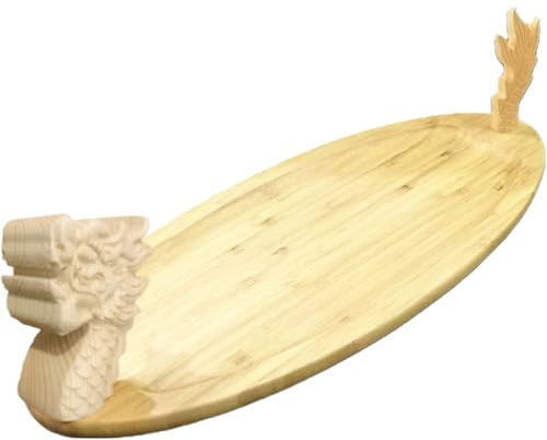 Muteitt Sushi-Boot-serviertablett Aus Holz, Drachenboot-Sushi-Teller Für Sashimi-Brett, Meeresfrüchte-Party, Ideal Für Sushi-Restaurants Oder Zuhause