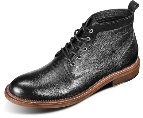 Allthemen Stivali da Motociclista da Uomo Scarpe Oxford retrò con Lacci Scarpe da Lavoro Eleganti da Uomo