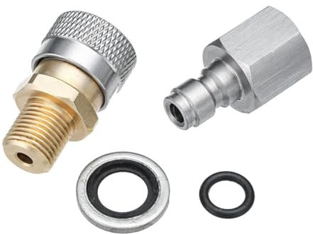 1/8 Inch BSP Quick Release Coupler Fittings Charging Adapter Kit for Air Rifles PCP