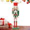 weiting Soldato Schiaccianoci Natalizio In Legno, Statua Schiaccianoci 50 Cm Decorazioni Natalizie, Grandi Ornamenti Natale Schiaccianoci, Figure Schiaccianoci Per Giardino, Libreria