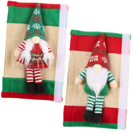 KITANDOVE Refrigerator Door Handle Cover Christmas Fridge Handle Wraps Easy Install