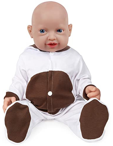Vollence 23 inch Silicone Baby Dolls Girl Weighted 5.18 kg,[NOT Vinyl],Silicone Full Body Reborn Real Life Lifelike Realistic Newborn Soft Babies with Feeding Accessories & Gift Box for Kids Age 3+