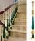 Aluminium-il für Holz-/Betontreppen für Innen- und Außenbereich, Metall-Baluster-System für Veranda, Terrasse, Balkon, Zement, Treppen, Leitplanke (1 Stück)