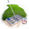 GartenGuru® [80x30cm] Rasenrakel [LANGLEBIG & ROBUST] - inkl. 1,4m Stiel aus Metall - Rasenrechen aus hochwertigem legiertem Stahl - Rasen Rakel für die perfekte Rasenpflege - Lawn Leveling rake