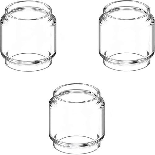 3PCS ZEUS X RTA Replacement Glass Tank Fat Glass Tanks 4.5ml (3, Clear)