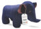 Hochwertiger und Dekorativer Türstopper Elefant denim blau schwer - Türhalter Fensterpuffer - Bodenstopper Tür Stopper Türpuffer mehr als 1200 gr