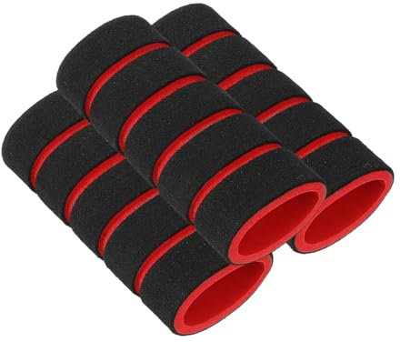 CLISPEED Single Bar Foam rutschfeste Schaumstoffgriffe FüR Klimmzugstange TüRrahmen Schutzschicht FitnessgeräT ZubehöR Schwarz 4.13X1.38 Zoll