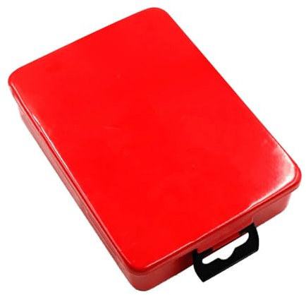 perfk Drill Bit Index Case Empty Organizer Tool Box Organiser Twist Drill Bit Holder Indexed Storage Box for Garden Auto Repair, 15cmx11cmx3.5cm