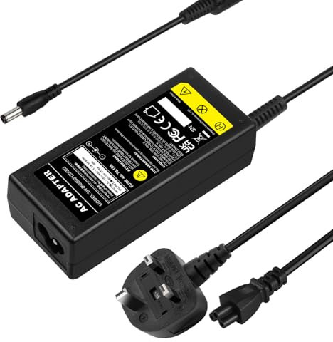 ARyee 60W AC Adapter Charger Power Supply for LCD Monitor, LCD TVs, LED Lighting, LCD Displays, Wireless Routers,External Hard Drives, 12V 5A, 5.5X2.5mm