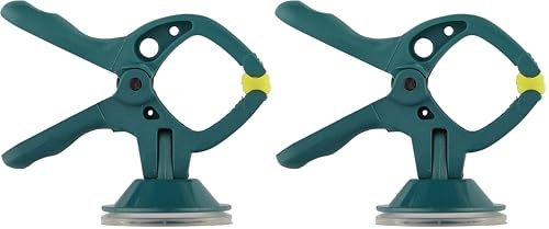 wolfcraft 3663000 - Set de 4 Micro-Pince à Ressort à Ventouse Microfix S (Lot de 2)
