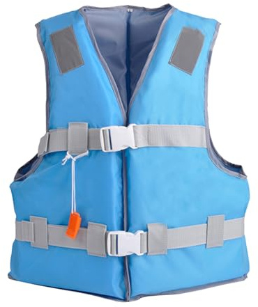 Chaleco de natación ajustable para adultos, unisex, chaleco ajustable con hebillas de seguridad dobles para natación, kayak, pesca, vela, SUP